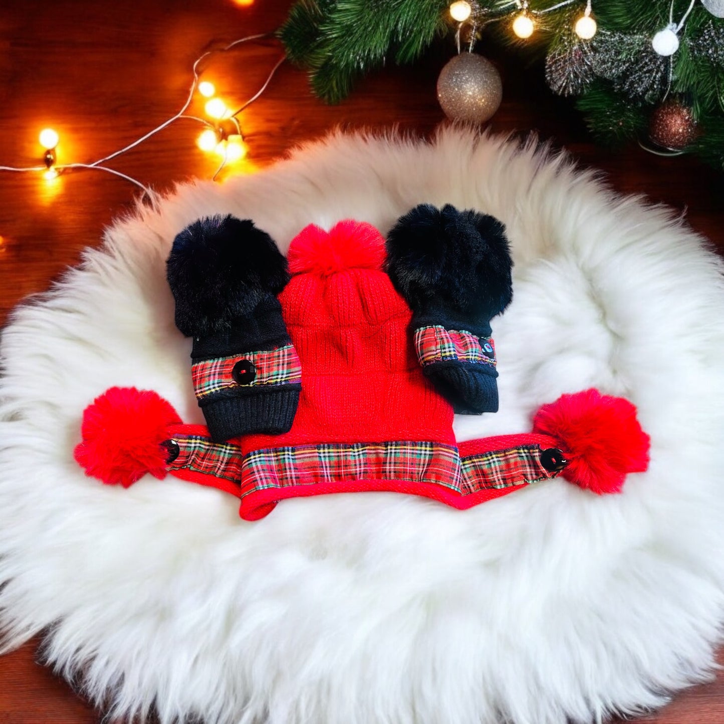 Custom Christmas Beanie/Gloves Set
