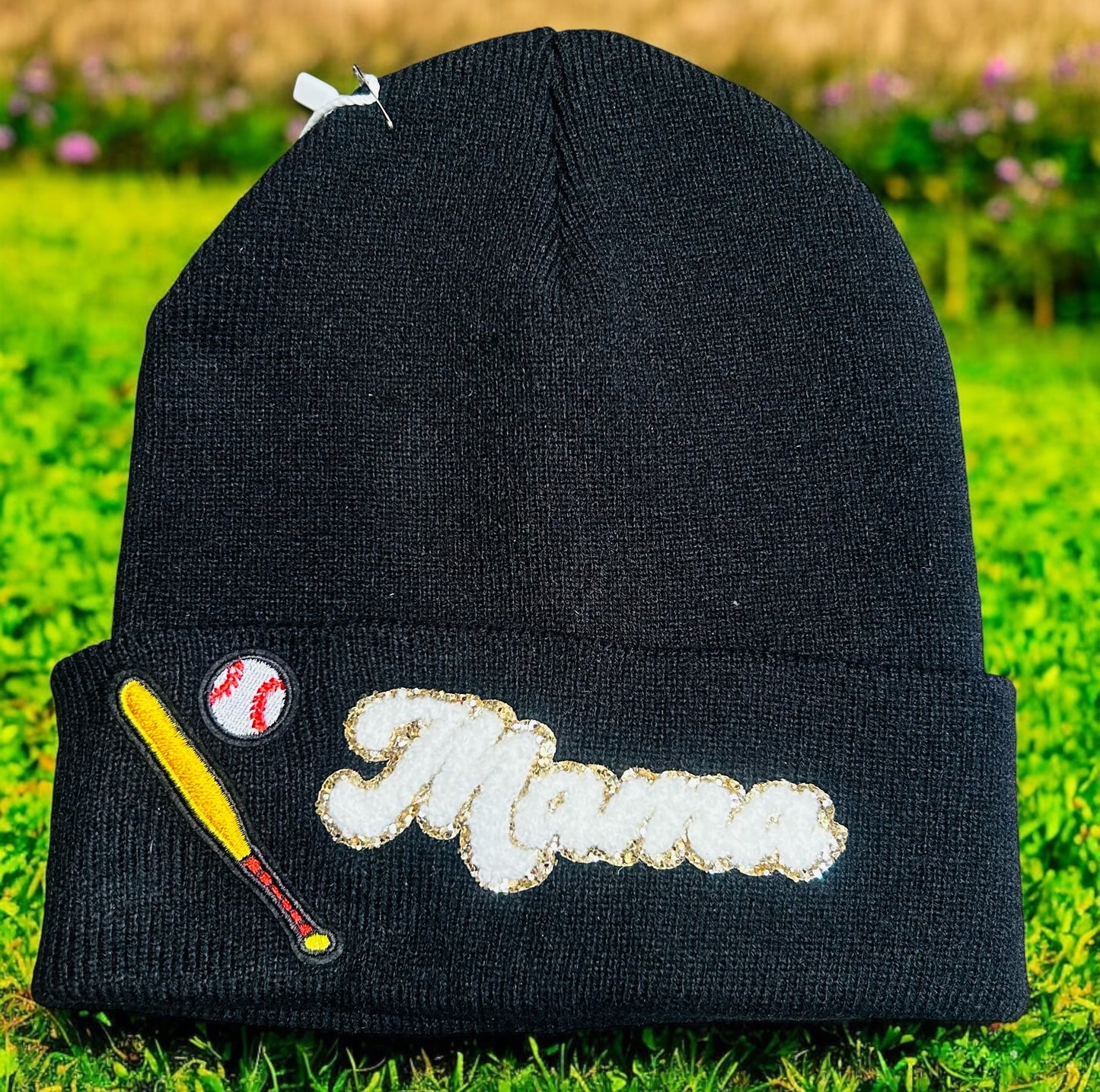 Custom Baseball Mama Beanie