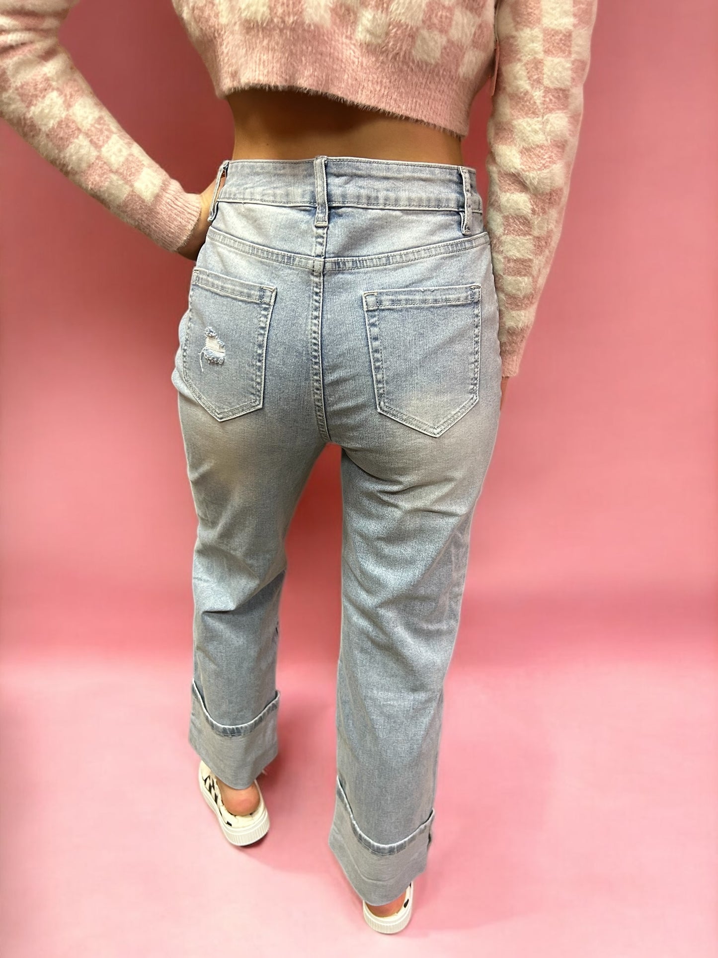 Distressed Stretchy Jeans