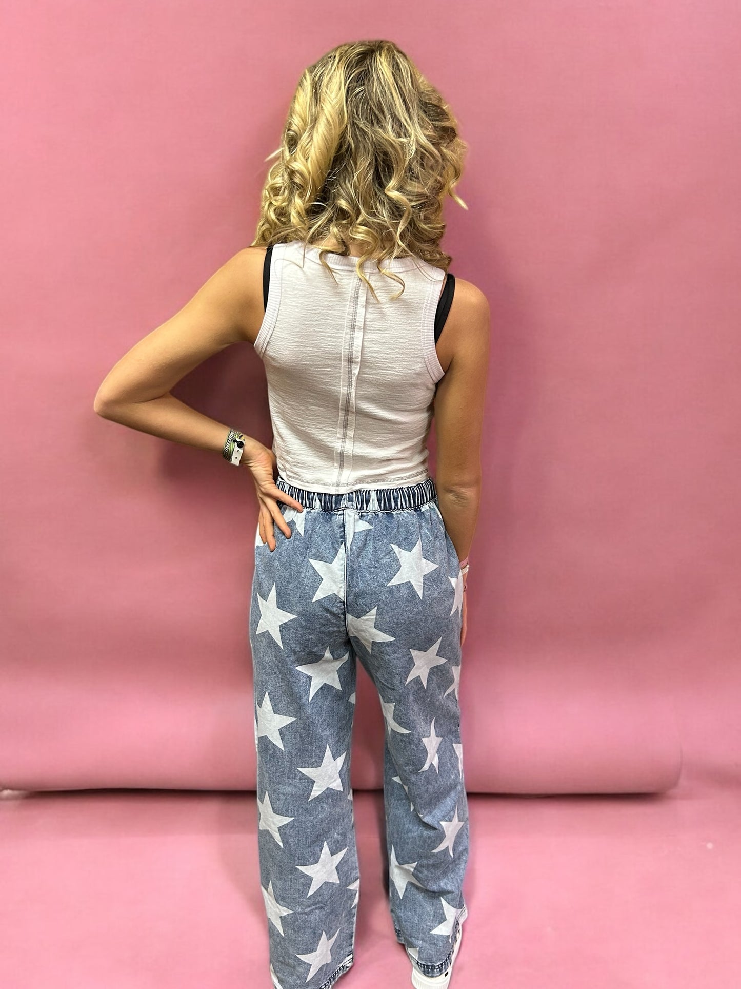 Denim Star Wide Leg Jeans