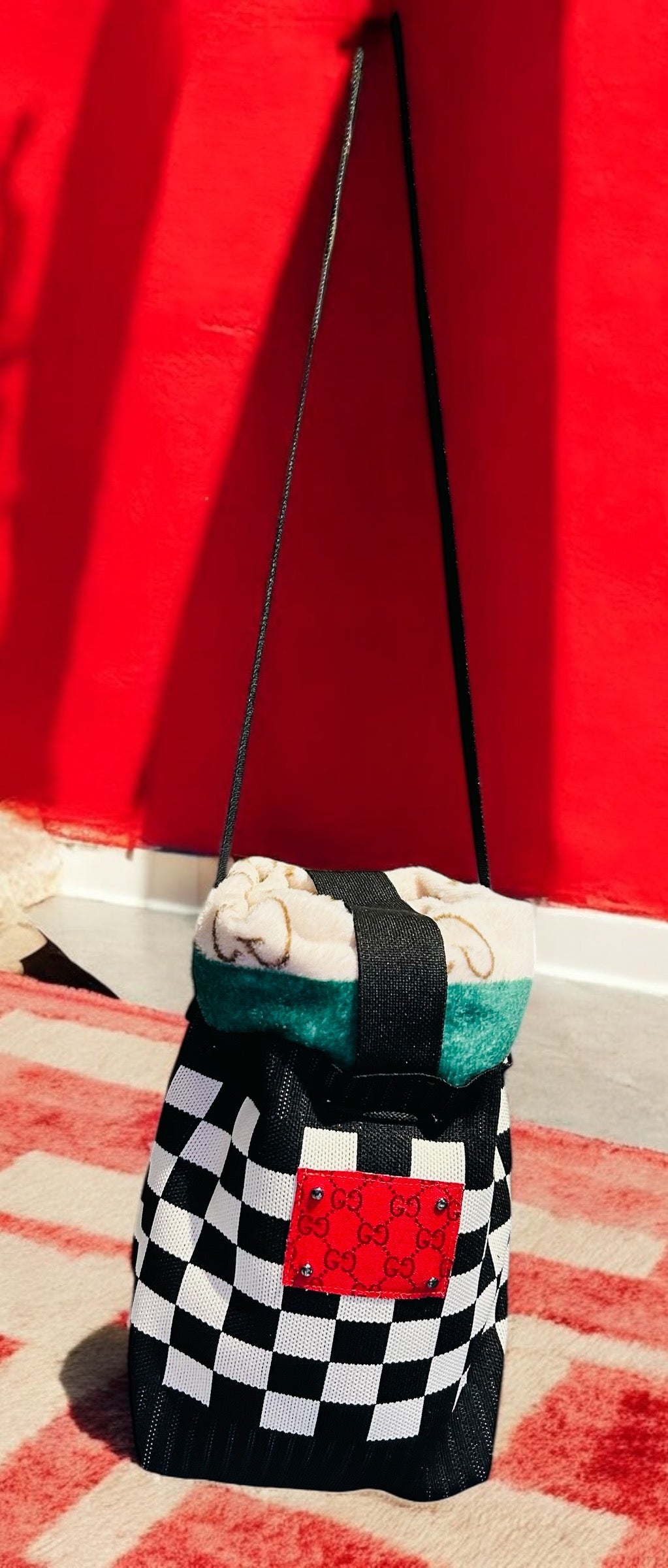 Custom Gucci Traveling Bag w/ Blanket