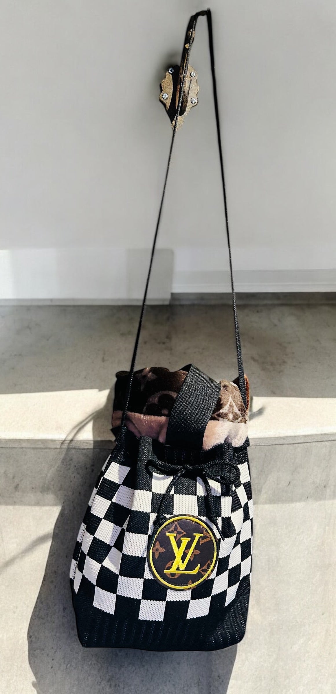 Custom Louis Vuitton Travel Bag w/ Blanket