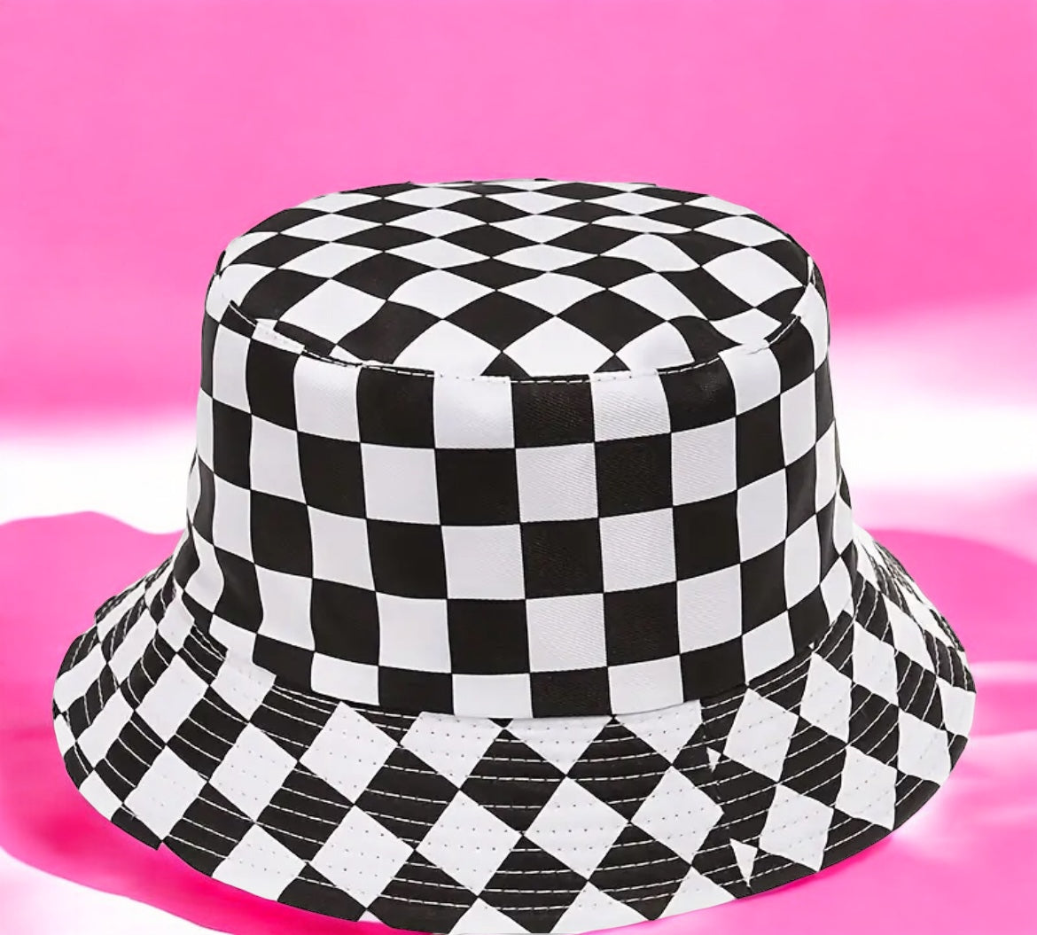 Checkered Bucket Hat