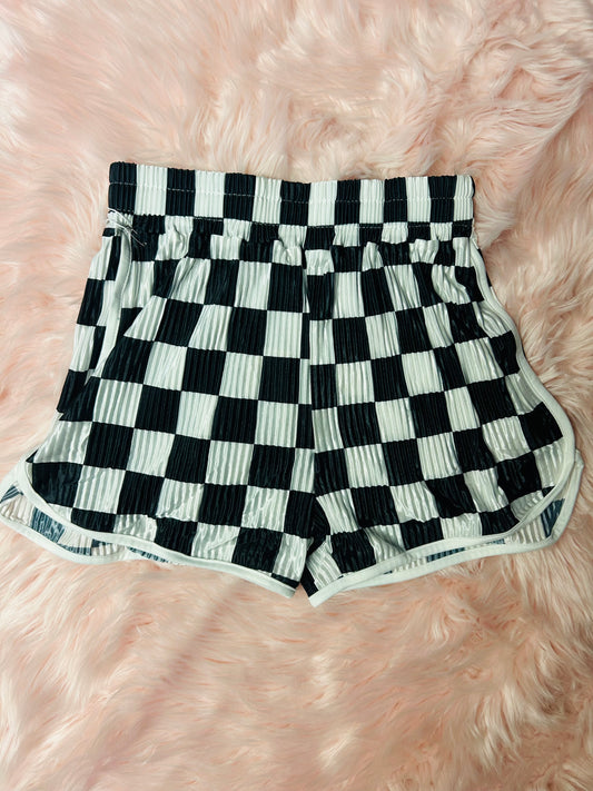 Kids Checkered Shorts