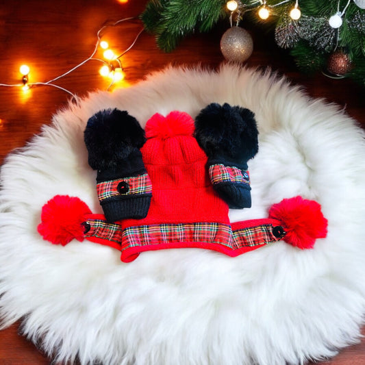 Custom Christmas Beanie/Gloves Set