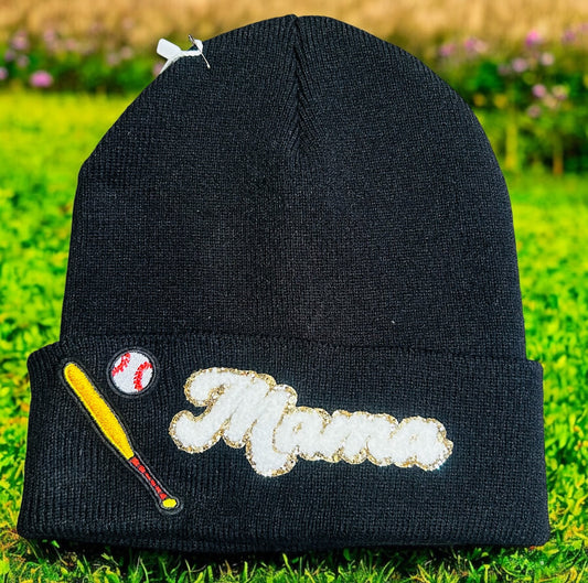 Custom Baseball Mama Beanie