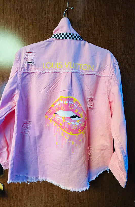 Custom Louis Vuitton Denim Jacket