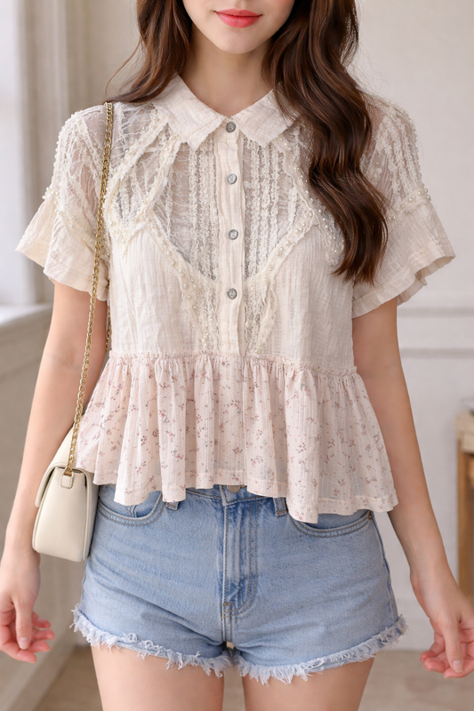 White Laced Shirt